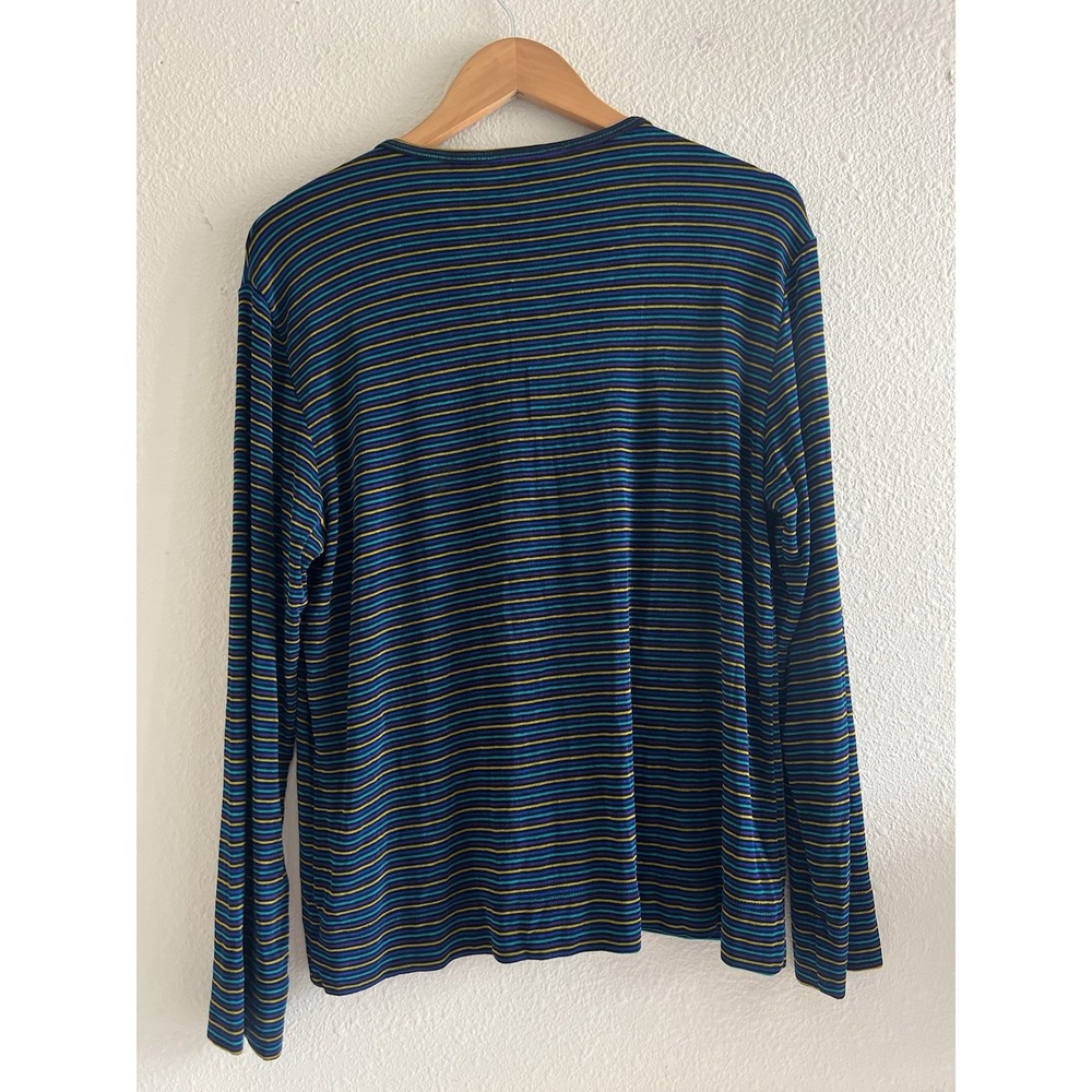 Chico's Design Vintage 90's Multicolor Striped Zip-Up Top Jacket Medium Retro - Picture 2 of 7
